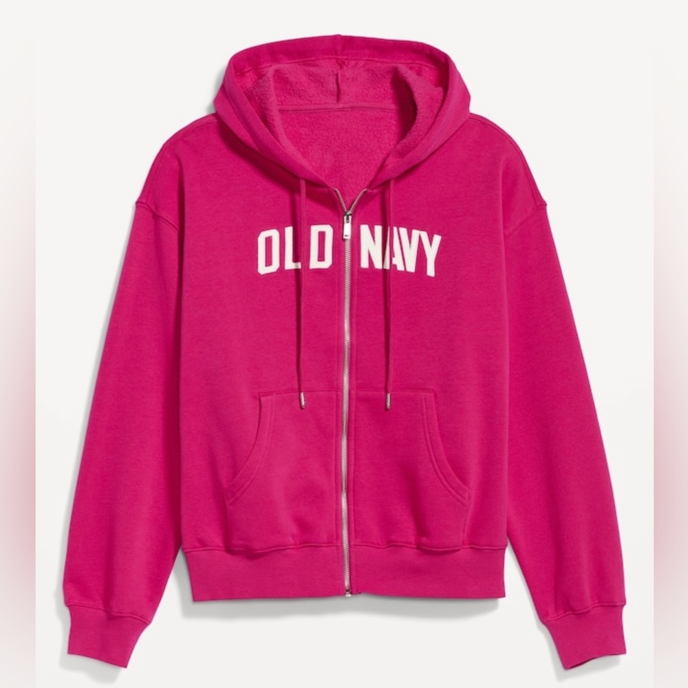 Slouchy Logo Graphic Full-zip Hoodie for Women sizes (M) Brand New!! 20$